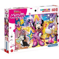 Clementoni Mickey & Friends Supercolor Puzzle-Minnie Happy Helper-60 pezzi Maxi, Multicolore, 26443